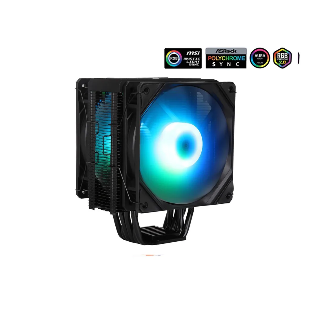 1 SAMA KA600D ARGB CPU Air Cooler 150MM Fan with 6 Copper Heat Pipes Air Cooling - Image 1