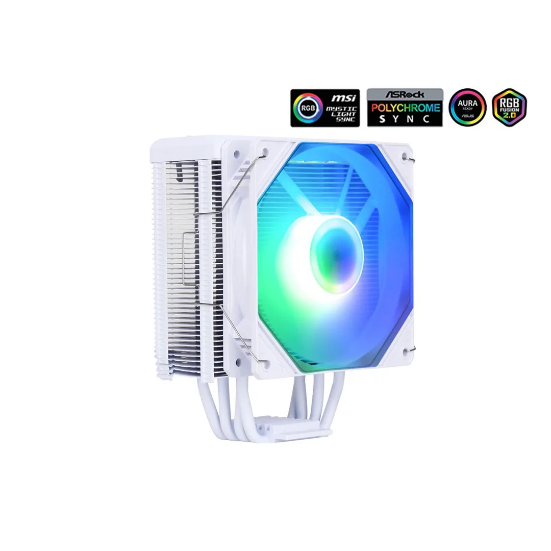 1 SAMA KA400DW RGB CPU Air Cooler with 12cm PWM Fan,4 Copper Heat Pipes For AMDIntel - Image 1