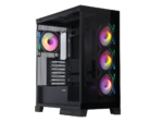 ⁦Sama Neview 2351 Black Dual USB3.0 and Type C Tempered Glass ATX Mid Tower⁩ - الصورة ⁦2⁩