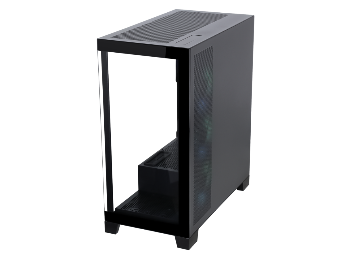 ⁦Sama Neview 2351 Black Dual USB3.0 and Type C Tempered Glass ATX Mid Tower⁩ - الصورة ⁦6⁩