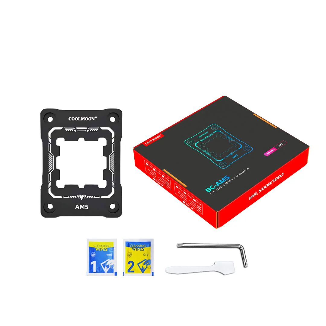 2_6a651c77-dc3c-4a55-b74c-5e13d2e0b375_2048x2048 COOLMOON AM5 CPU Frame - Black - الصورة 1