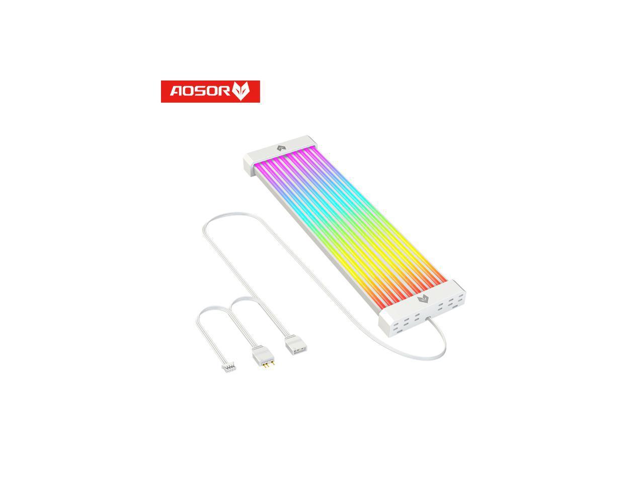 AH19S2304040GFGC6FA COOLMOON AOSOR AL200 Lamp Tape 5V ARGB Aura Sync Flexible Light Bar Widening Bendable Multifunctional DIY for 3x8P - الصورة 1