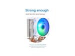 ⁦SAMA KA450DW RGB CPU Air Cooler 9cm PWM Fan 4 Copper Heat Pipes For AMDIntel Universal Computer Cooling Radiator White⁩ - الصورة ⁦3⁩