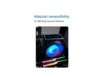 ⁦SAMA KA450D RGB CPU Air Cooler 9cm PWM Fan 4 Copper Heat Pipes For AMDIntel⁩ - الصورة ⁦2⁩