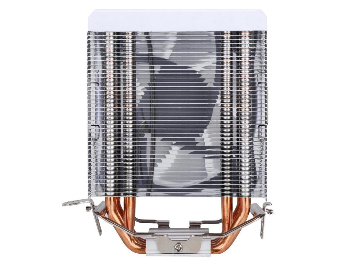 ⁦SAMA KA450DW RGB CPU Air Cooler 9cm PWM Fan 4 Copper Heat Pipes For AMDIntel Universal Computer Cooling Radiator White⁩ - الصورة ⁦6⁩