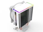 ⁦SAMA KA450DW RGB CPU Air Cooler 9cm PWM Fan 4 Copper Heat Pipes For AMDIntel Universal Computer Cooling Radiator White⁩ - الصورة ⁦7⁩