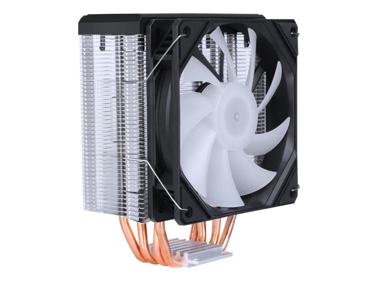 ⁦SAMA KA400D RGB CPU Air Cooler with 12cm PWM Fan,4 Copper Heat Pipes For AMDIntel⁩ - الصورة ⁦6⁩