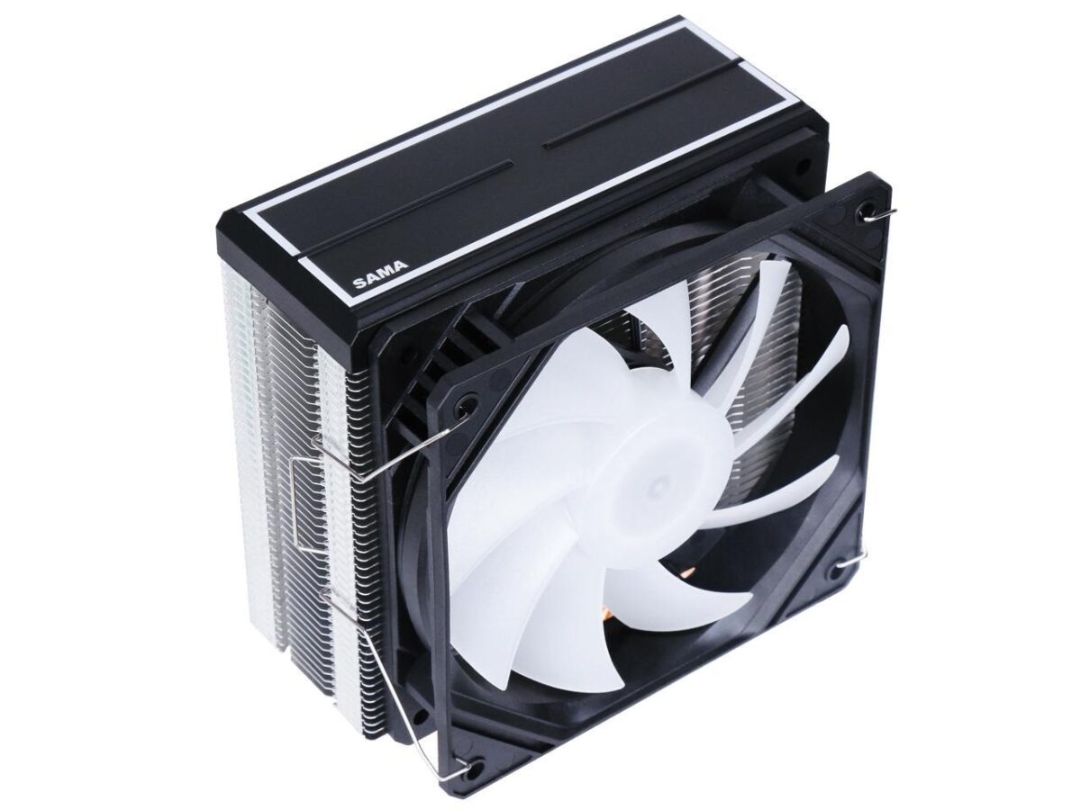 ⁦SAMA KA400D RGB CPU Air Cooler with 12cm PWM Fan,4 Copper Heat Pipes For AMDIntel⁩ - الصورة ⁦5⁩