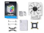 SAMA KA400I CPU Air Cooler 4 Heat Copper Pipe 120mm Cooling Fan Addressable RGB Aluminum - Image 4