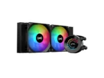 SAMA T240 Black liquid Cooler 360mm ARGB AIO Radiator LCD Temperature Display Screen CPU Cooler with - Image 2