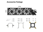 SAMA T360 Black liquid Cooler 360mm ARGB AIO Radiator LCD Temperature Display Screen CPU - Image 5