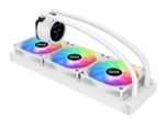 ⁦SAMA SM360 White liquid Cooler 360mm ARGB AIO Radiator LCD Video Temperature Display Screen⁩ - الصورة ⁦4⁩