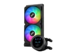 SAMA SM240 Black liquid Cooler 240mm ARGB AIO Radiator LCD Video Temperature Display Screen CPU - Image 2