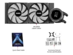 SAMA SM240 Black liquid Cooler 240mm ARGB AIO Radiator LCD Video Temperature Display Screen CPU - Image 7