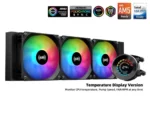 SAMA T360 Black liquid Cooler 360mm ARGB AIO Radiator LCD Temperature Display Screen CPU - Image 4