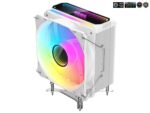 ⁦SAMA KA400I CPU Air Cooler 4 Heat Copper Pipe 120mm Cooling Fan Addressable RGB Aluminum⁩ - الصورة ⁦6⁩