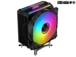 SAMA KA400I CPU Air Cooler 4 Heat Copper Pipe 120mm Cooling Fan Addressable RGB Aluminum - Image 8