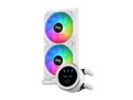 SAMA SM240 White liquid Cooler 240mm White with ARGB AIO Radiator LCD Video Temperature Display Screen, PC - Image 8