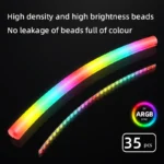 ⁦COOLMOON ST350 CPU Liquid Cooler ARGB Tube Decorative Gaming PC Cases⁩ - الصورة ⁦5⁩