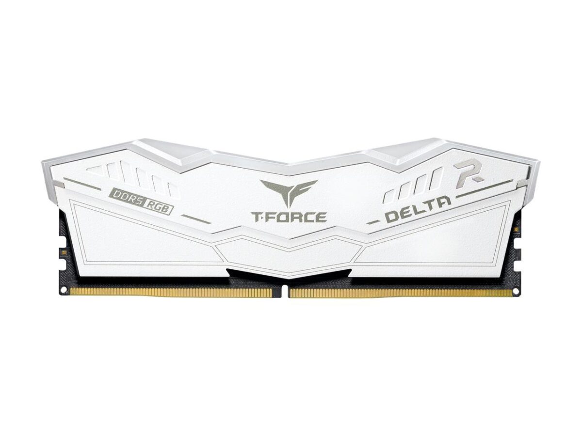 ⁦TEAMGROUP T-Force Delta RGB 32GB (2 x 16GB) PC RAM DDR5 6000HZ white⁩ - الصورة ⁦3⁩