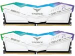 ⁦TEAMGROUP T-Force Delta RGB 32GB (2 x 16GB) PC RAM DDR5 6000HZ white⁩ - الصورة ⁦5⁩
