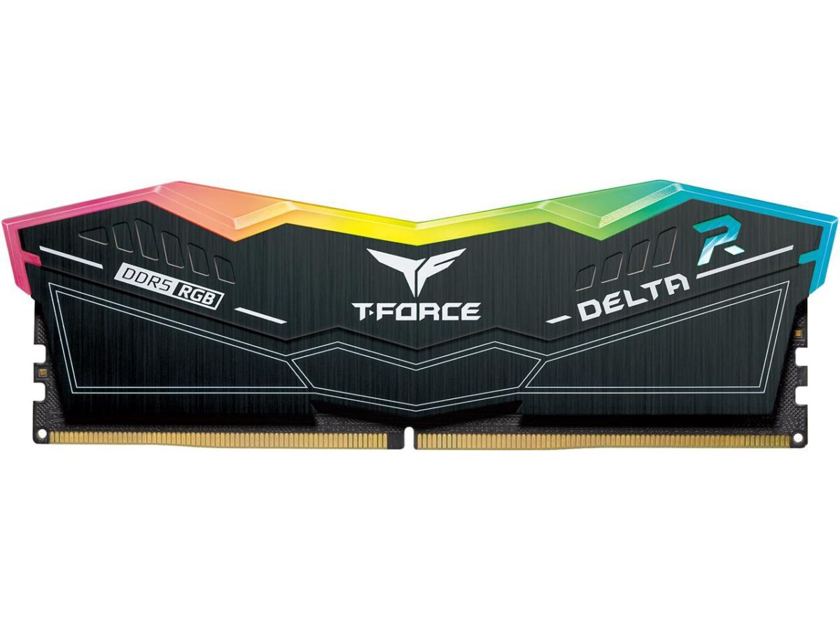 ⁦TEAMGROUP T-Force Delta RGB 32GB (2 x 16GB) PC RAM DDR5 6000 black⁩ - الصورة ⁦2⁩