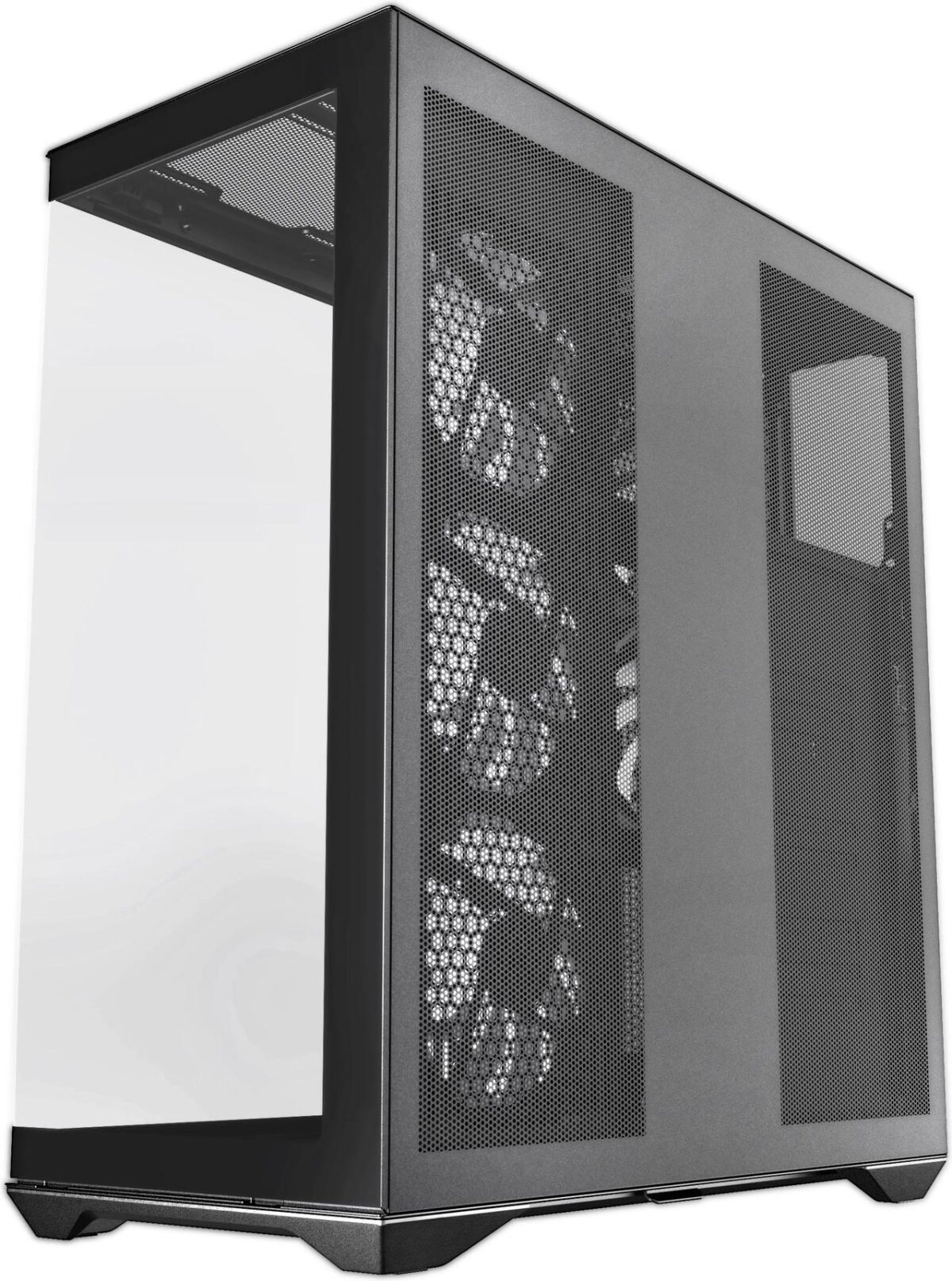 ⁦SAMA V Cool Black Steel / Tempered Glass USB3.0/Type C ATX Full Tower Gaming Computer Case w/5 x ARGB Fans (Pre-Installed)⁩ - الصورة ⁦3⁩