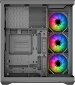 ⁦SAMA V Cool Black Steel / Tempered Glass USB3.0/Type C ATX Full Tower Gaming Computer Case w/5 x ARGB Fans (Pre-Installed)⁩ - الصورة ⁦4⁩