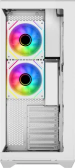 SAMA V Cool White Steel / Tempered Glass USB3.0/Type C ATX Full Tower Gaming Computer Case w/5 x ARGB Fans (Pre-Installed) - Image 2