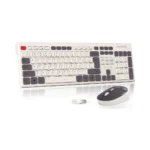⁦AULA AC308 Wireless Combo Keyboard & Mouse - White⁩ - الصورة ⁦2⁩