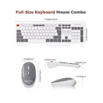 ⁦AULA AC308 Wireless Combo Keyboard & Mouse - White⁩ - الصورة ⁦4⁩