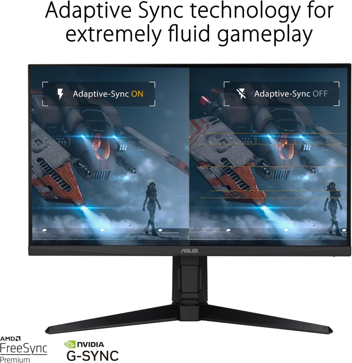 ⁦ASUS TUF Gaming 27” 1440P Monitor (VG27AQL3A) - QHD (2560 x 1440), 180Hz, 1ms, Fast IPS, Extreme Low Motion Blur SYNC, G-SYNC Compatible, Freesync Premium, 130% sRGB, DisplayHDR 400⁩ - الصورة ⁦7⁩