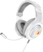 ⁦Redragon H260 Hylas RGB White, Gaming Headphones with Microphone, Circumaural Pads⁩ - الصورة ⁦2⁩