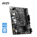 ⁦MSI PRO B760M-E DDR4 Motherboard, Micro-ATX - Supports Intel 14th, 13th & 12th Gen Core Processors, LGA 1700 - DDR4 Memory Boost 4800+MHz/OC, PCIe 4.0 x16 Slot, M.2 Gen4 Slot⁩ - الصورة ⁦5⁩