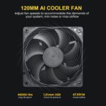 ⁦Segotep 750W Fully-Modular Gaming Power Supply 80 Plus Gold Certified PSU with Silent 140mm Fan⁩ - الصورة ⁦3⁩
