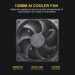 Segotep 750W Fully-Modular Gaming Power Supply 80 Plus Gold Certified PSU with Silent 140mm Fan - Image 3