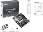 ⁦ASUS Prime B850M-K Gaming Motherboard Socket AMD AM5 (Ryzen 9000, DDR5 Memory, 2X M.2, PCIe 5.0, BIOS Flashback, Aura Sync)⁩ - الصورة ⁦3⁩