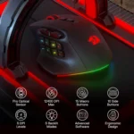 Redragon M811 Aatrox MMO Gaming Mouse, 15 Programmable Buttons Wired RGB Mouse w/Ergonomic Natural Grip Build, 10 Side Macro Keys, Software Supports DIY Keybinds & Backlit - Image 4