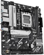⁦ASUS Prime B850M-K Gaming Motherboard Socket AMD AM5 (Ryzen 9000, DDR5 Memory, 2X M.2, PCIe 5.0, BIOS Flashback, Aura Sync)⁩ - الصورة ⁦5⁩