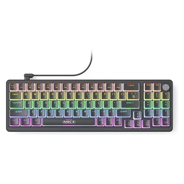 2026/04/1001054871.jpg iMice GK100 Mechanical Keyboard (Black) - الصورة 1