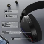 ATTACK SHARK L90 Foldable RGB Ultra-Light Tri-Mode Gaming Headset - Image 7