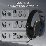 ATTACK SHARK L90 Foldable RGB Ultra-Light Tri-Mode Gaming Headset - Image 2