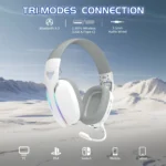 ATTACK SHARK L90 Foldable RGB Ultra-Light Tri-Mode Gaming Headset - Image 7