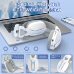 ⁦ATTACK SHARK L90 Foldable RGB Ultra-Light Tri-Mode Gaming Headset⁩ - الصورة ⁦4⁩