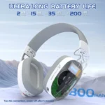 ATTACK SHARK L90 Foldable RGB Ultra-Light Tri-Mode Gaming Headset - Image 5