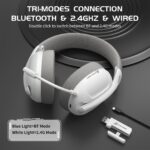 ⁦ATTACK SHARK L80 Ultra-Light Tri-Mode Gaming Headset⁩ - الصورة ⁦4⁩