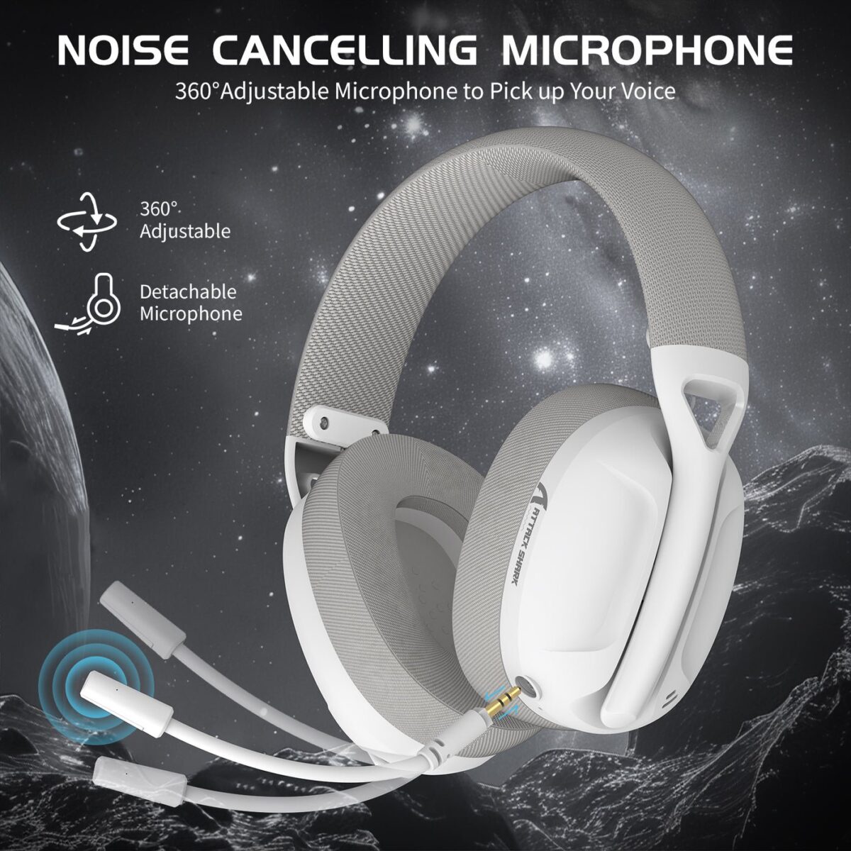 ⁦ATTACK SHARK L80 Ultra-Light Tri-Mode Gaming Headset⁩ - الصورة ⁦7⁩