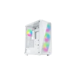 ⁦Sama 3313 ATX Tower Gaming Case with 4x120mm ARGB Fans⁩ white