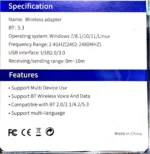 Bluetooth USB adapter 5.3V - Image 4