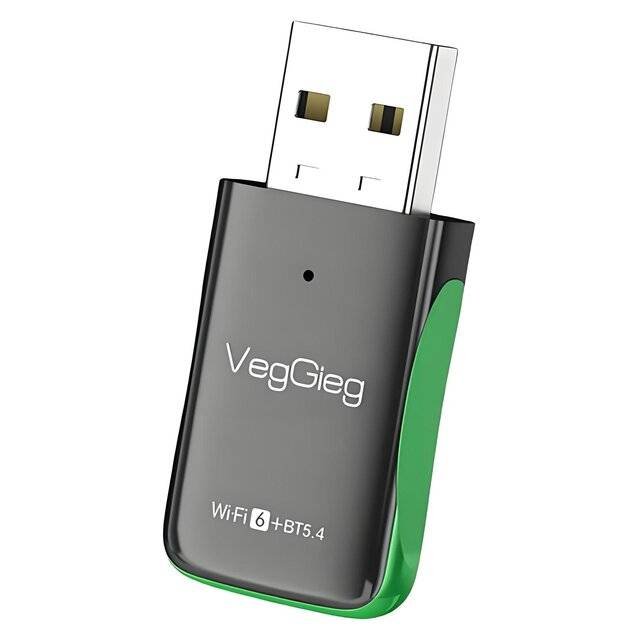 2026/05/1001070277.jpg VegGieg V‑UB506 2‑in‑1 Bluetooth Wireless Network Adapter - الصورة 1